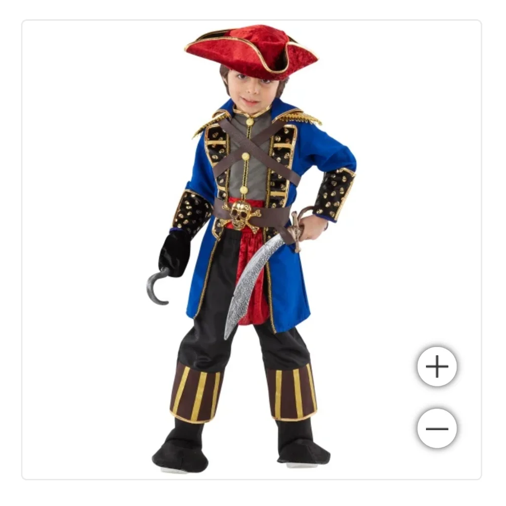 Teetot Pirate Captain Child Costume🤍 - Picture 2 of 3